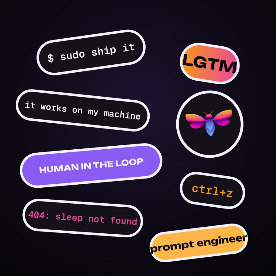 Debug mode stickers stickers