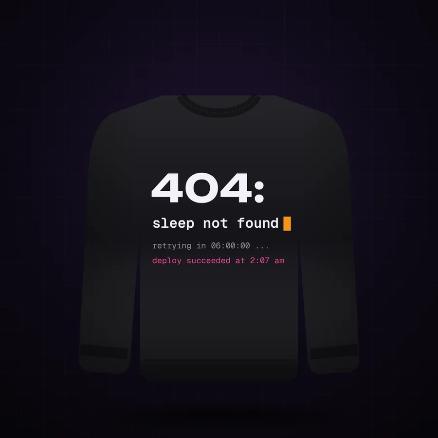 404: sleep not found sweatshirt